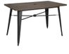 Bolero Aluminium Outdoor Tafel 120x76x76cm Donker Houtdessin