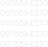 OEM Allecto Plus - 50 reflecterende, zelfklevende huisnummers, wit - 5 cm, waterdicht - cijferstickers voor buiten - adresbord voor raam/deur - cijfers 0-9 (5 cm)