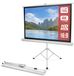 Pyle Projectiescherm met Statief – Handmatig Oprolbaar Projectiescherm met Auto Lock – 50 Inch, Draagbaar