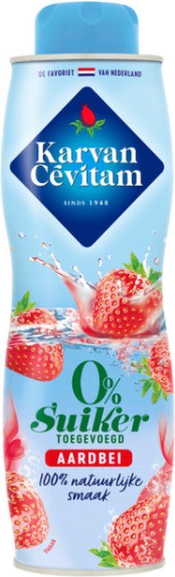 Karvan Cevitam Siroop Aardbei 0% Suiker - 600ml