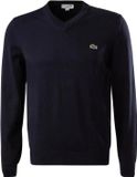 Lacoste Herentrui Katoen - V-hals - Navy Blauw