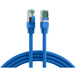 Patchkabel RJ45 Patchkabel Cat.6A S/FTP LSZH, blau 1m