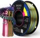 Filament PLA soie 175 mm filament d'imprimante 3D - bobine de 1 kg soie rouge jaune bleu