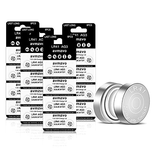 avmzvo LR41 Battery AG3 392 384 192 Batteries 1.5V Button Coin Cell Batteries ?3-Year Warranty?