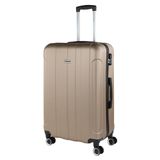 ITACA - Lichtgewicht koffer groot, ABS hardshell-reiskoffer grote reiskoffer, lichtgewicht grote koffer met TSA-cijferslot, stevige grote reiskoffer 4 wielen, champagne