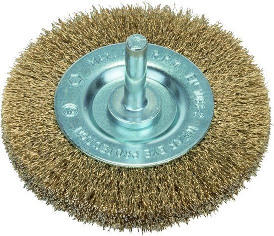 Bosch - Schijfborstels voor boormachines - gegolfde draad, vermessingd, 75 mm 75 mm, 0,2 mm, 4500 o.p.m