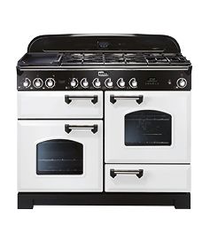 Falcon 110 cm Gasfornuis - Wit - 5 Pitten - 2 ovens