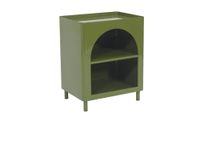 Vente-unique Kitako table de chevet - Metaal - Groen