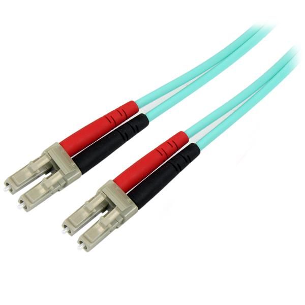 StarTech.com Aqua OM4 Duplex multimode glasvezel kabel 100 Gb 1 m