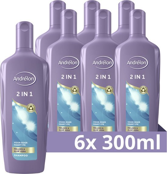 Andr&#233;lon 2 in 1 Shampoo &amp; Conditioner - 6 x 300 ml - Voordeelverpakking