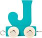Small Foot Wooden Letter Train Blue - J - 12 Pieces