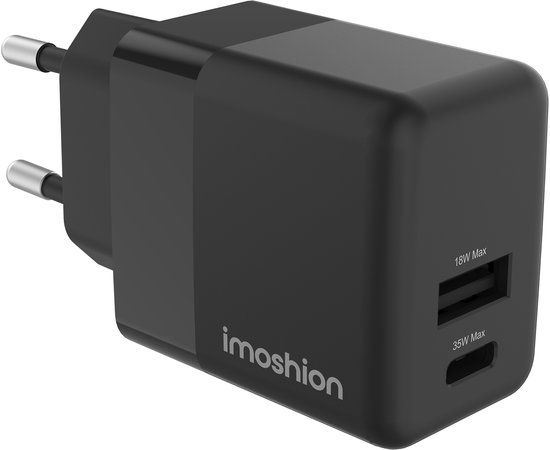 imoshion USB C / USB A Adapter 35W - Oplader / Charger - Snellader - Universeel
