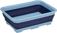 Alpina Wasmand/opbergmand opvouwbaar - kunststof - 12 Liter - blauw - 37 x 27 x 12 cm