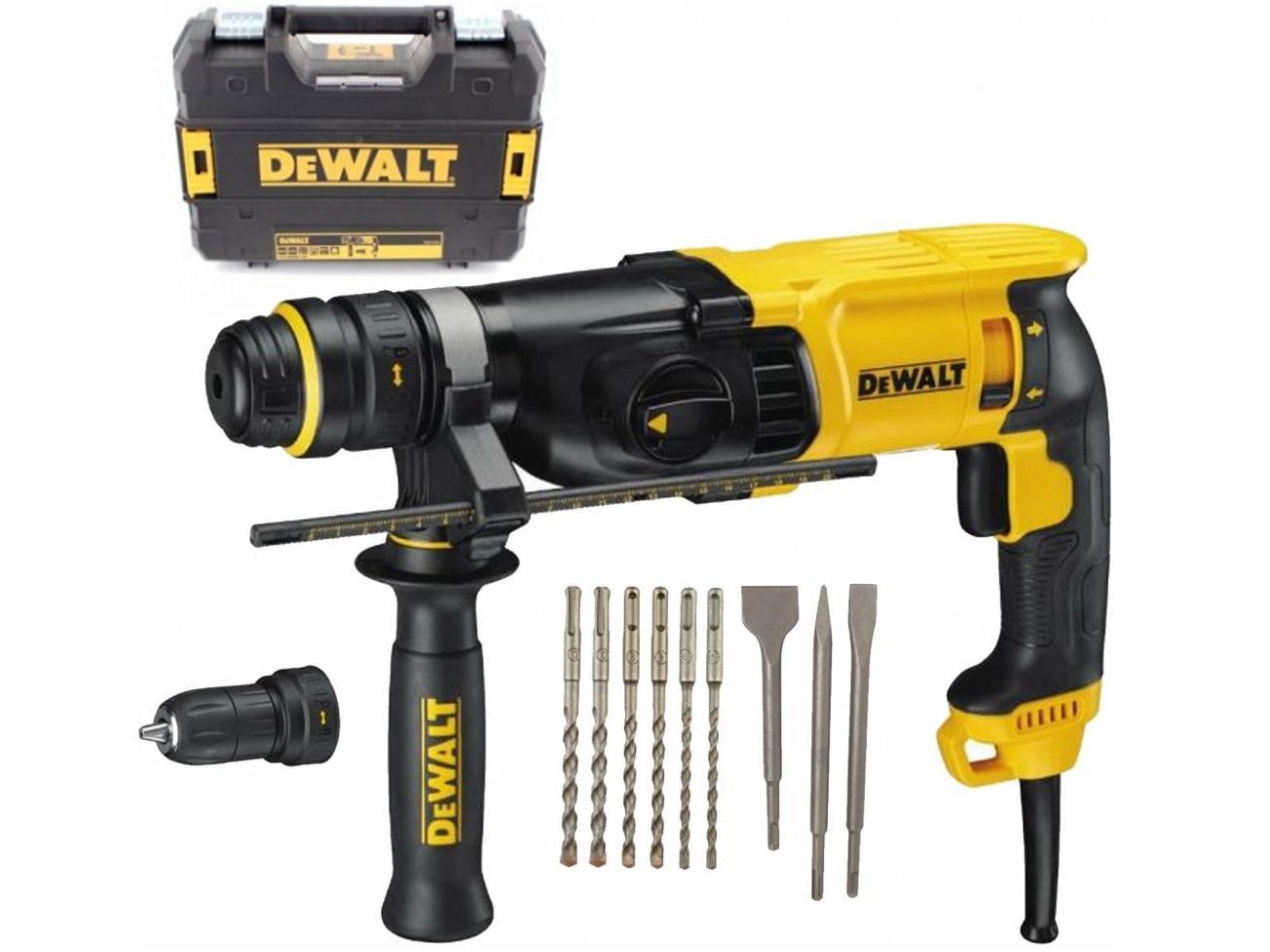 DeWalt D25134KP SDS-plus Combihamer - 800W - Incl. boor- en beitelset & TSTAK koffer