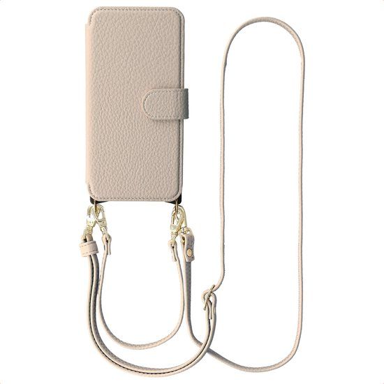 Selencia Bookcase met MagSafe en Koord voor Samsung Galaxy A37 (5G) - Beige