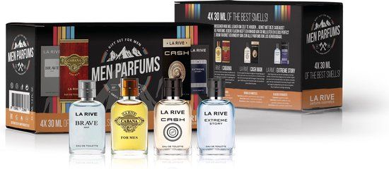 La Rive Men's Perfume Gift Set - 4 x 30ml Eau de Toilette