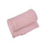 Setex Woondeken, 85% katoen/15% polyester, lichte deken als kamerdecoratie, slaapkamerdecoratie en meer, 200 x 150 cm groot sprei, lichtgrijs/roze gemêleerd