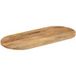 Plateau en bois de manguier massif ovale 110x50x3,8 cm
