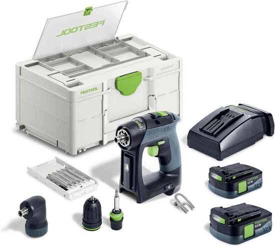 Festool CXS 12 2,5-Set Accu Schroefboormachine 12V 2.5Ah in Systainer - 576865