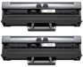 Samsung Cartouche de toner, pack de 2, compatible avec Samsung MLT-D111S, rendement : 1800 pages