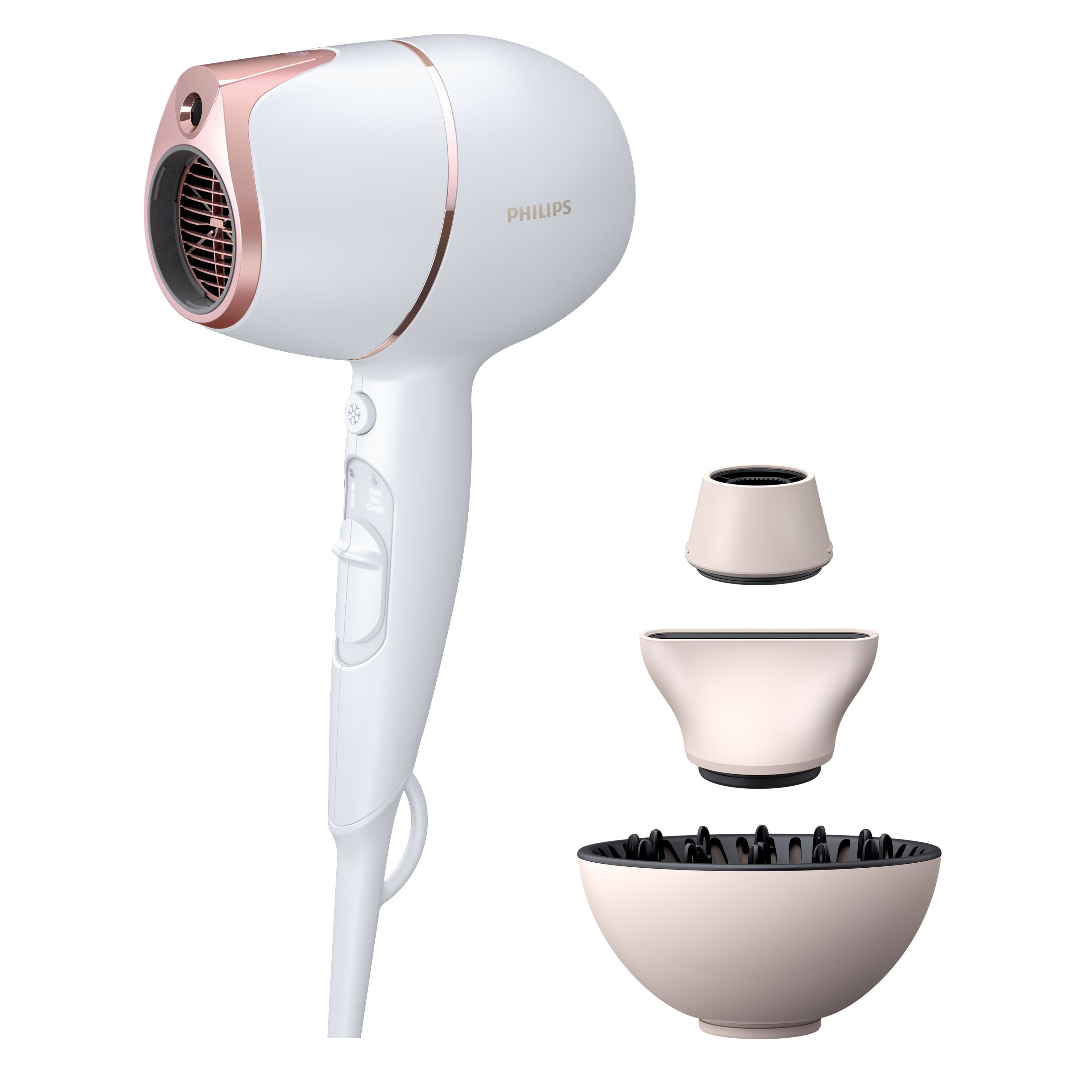 Philips Prestige BHD628/00 - Föhn - 1800W - Roze/Wit