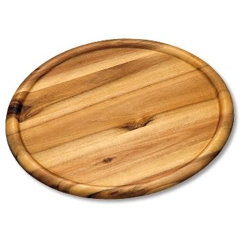 Decopatent Serveerbord/Pizzabord Rond 32 cm - Hout