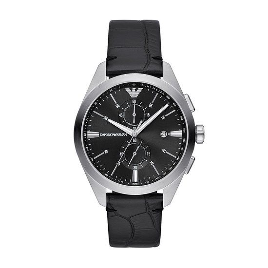 Emporio Armani AR11542 Herenhorloge - Zwart - 43 mm - Quartz - 10 ATM