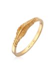 Elli - Ring - Dames Veren Boho Trend Festival in 925 Sterling Zilver Verguld - Dames