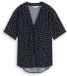 Tom Tailor Blouse à pois - Taille 42 - navy white small dot design