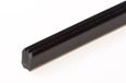 Heering Inleg trapstrip kunststof met i-profiel zwart 8 x 11mm (Prijs per 25 meter)