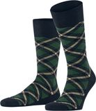 Burlington Tartan gedessineerd katoen sokken heren blauw - maat 40-46