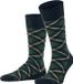 Burlington Tartan gedessineerd katoen sokken heren blauw - maat 40-46