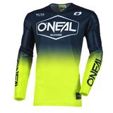 O'NEAL Mayhem Hexx Blauw Neon Geel Motocross Jersey - Lange mouw - Textiel - S - Unisex - Volwassenen