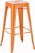And OutdoorMatch Tabouret de bar Hanna - Sans dossier - Ensemble de 1 - Ergonomique - Orange