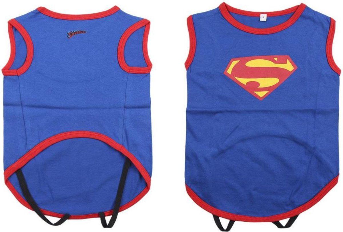 Cerdá SUPERMAN - Honden T-Shirt - XS (Lengte 28cm - Borst 42-50cm) - Blauw