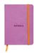 RHODIA 117311C - Soepel Notitieboek Lila - A6 10,5 x 14,8 cm - Gelijnd - 144 pagina's - Clairefontaine Ivoor Papier 90 g/m² - Leeslint, Elastieksluiting - Omslag in Imitatieleer - Collectie Rhodiarama