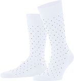 FALKE Perfect Tie eenkleurig katoen sokken heren wit - maat 43-44