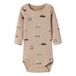 NAME IT BABY romper met print - lichtbruin