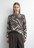 Comma Strickpullover donkerbruin