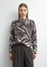 Comma Strickpullover donkerbruin