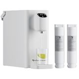 SusGreenable RO Warmwaterdispenser, 2,4 l watertank, zelfreiniging, 5 temperatuurniveaus, 3 s verwarming, 4-traps filter, intelligente veiligheidsfuncties