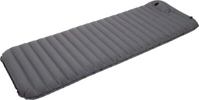 Bo-Camp Flex Airbed with Built-in Pump - Grey - 1 Person - 194x70x10cm