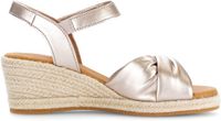 Gabor Dames Platte Sandalen Leer Klittenband Lente/Zomer 2026