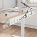 vidaXL Kabelgoot voor onder bureau 2 st Wit Staal