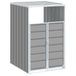 Syfax Containerberging voor 1 container 72x81x115 cm staal grijs