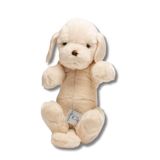 LA PELUCHERIE - Pluche dier hond Marius Labrador, babybal, 30 cm – beige – handgenaaid – Frans merk