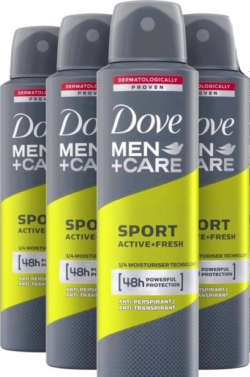 Dove Men Dove Deo Spray - Sport Active+Fresh - 4 x 150 ml