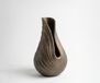 Vase Helixa B17 x T18 x H31 cm Aluminium Aurum Satin moulé