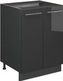 Vicco Fame-Line Keukenonderkast – 60 cm, WB Antraciet Antraciet Hoogglans