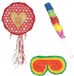 Boland Funny Fashion - Verjaardag Pinata Hartjes van 40 cm met stok en masker